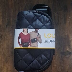 Lole Quilted Black Unisex Belt Bag